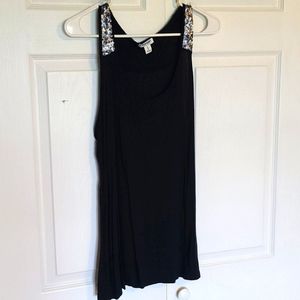 Old Navy Black sequin tank top
